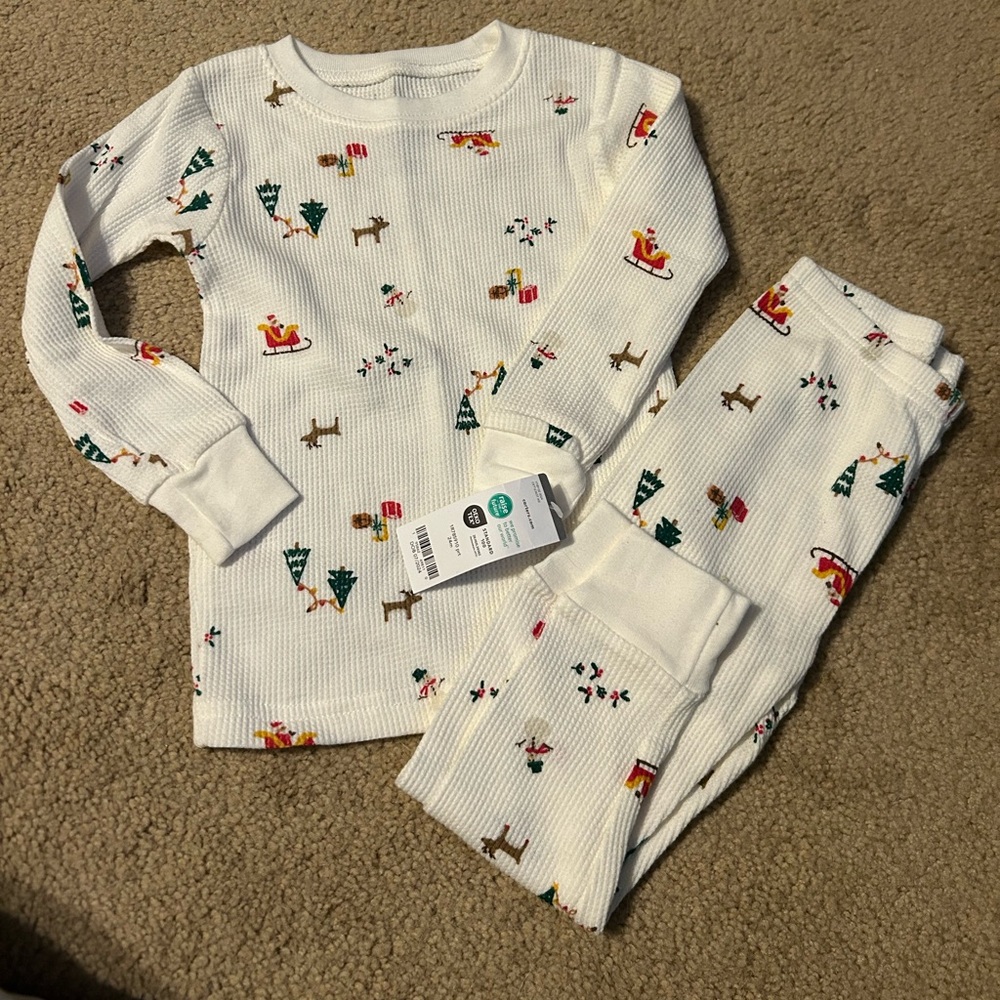 NWT - Christmas pjs | Size: 24 months | Color: white
